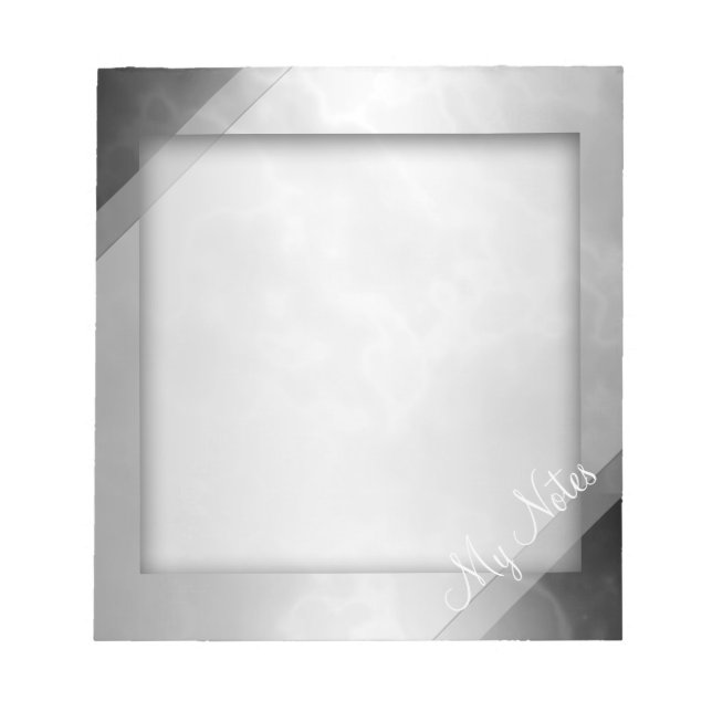 Bloco De Notas As minhas notas no carvão preto (Frente)