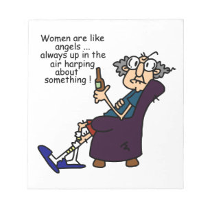 Bloco De Notas As Mulheres São Como Anjos