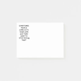 Bloco De Notas Às Vezes Pessoas Entram Em Sua Vida