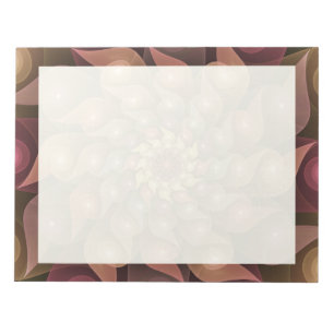 Bloco De Notas Asas Espirais, Arte Fractal Colorida Moderna Abstr