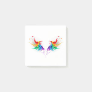 Bloco De Notas Asas Fluffy Rainbow