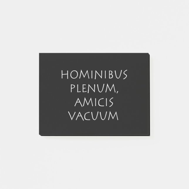 Bloco De Notas Aspiração de Hominibus plenum amicis (Frente)