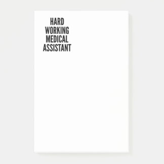 Bloco De Notas Assistente Médico de Trabalho do duro