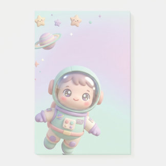 Bloco De Notas Astronauta Fofo Kawaii Espaço