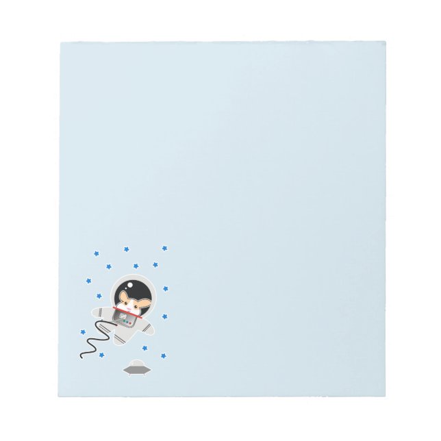 Bloco De Notas Astronauta Hamster (Frente)