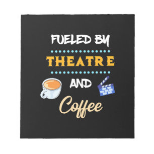 Bloco De Notas Ator Alimentado Por Café De Teatro