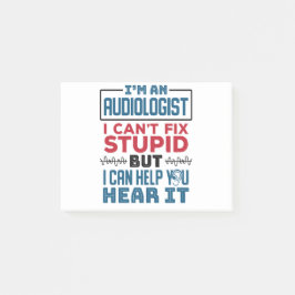 Bloco De Notas Audiologista não consegue consertar ajuda estúpida