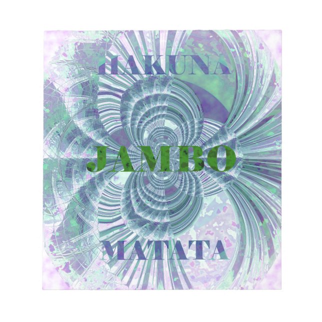 Bloco De Notas Aurora Matata Art Impressão (Frente)