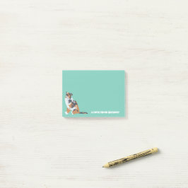 Bloco De Notas Aussie Australian Shepherd Dog Personalizado