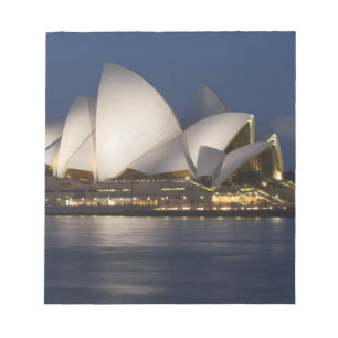 Bloco De Notas Austrália, Sydney. Casa da Ópera à noite em