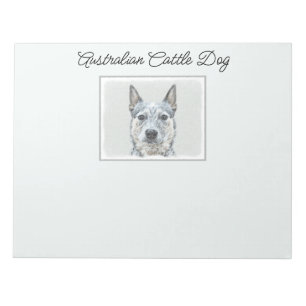 Bloco De Notas Australian Cattle Dog - Cute Original Dog Art