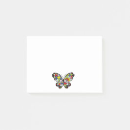 Bloco De Notas Autism Awareness Butterfly