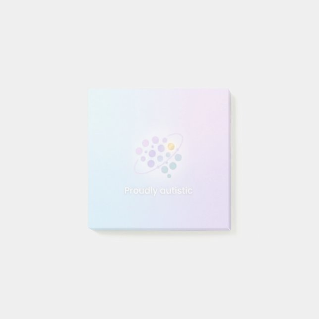 Bloco De Notas Autism Awareness Office School | Proudly Autistic  (Frente)