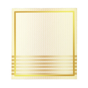Bloco De Notas Autografo de Foto em Strike Boarder Faux Dourado