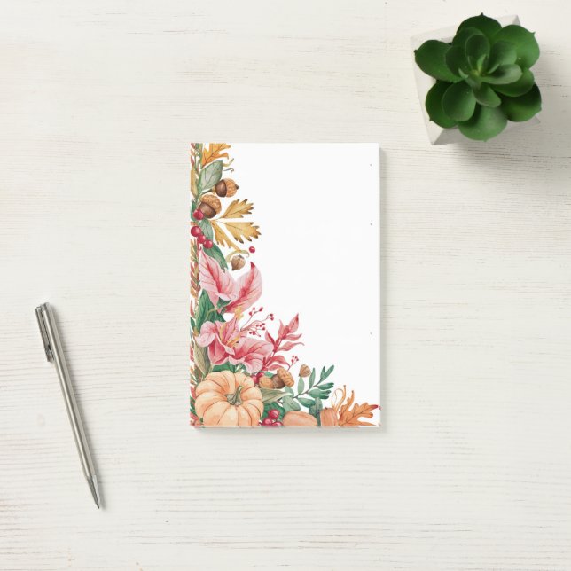 Bloco De Notas Autumn Leaves & Pumpkin Chee (Escritótio)