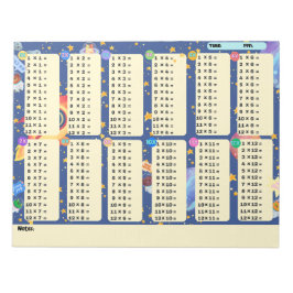 Bloco De Notas Aventura de Espaço de Drill de Matemática (Multipl