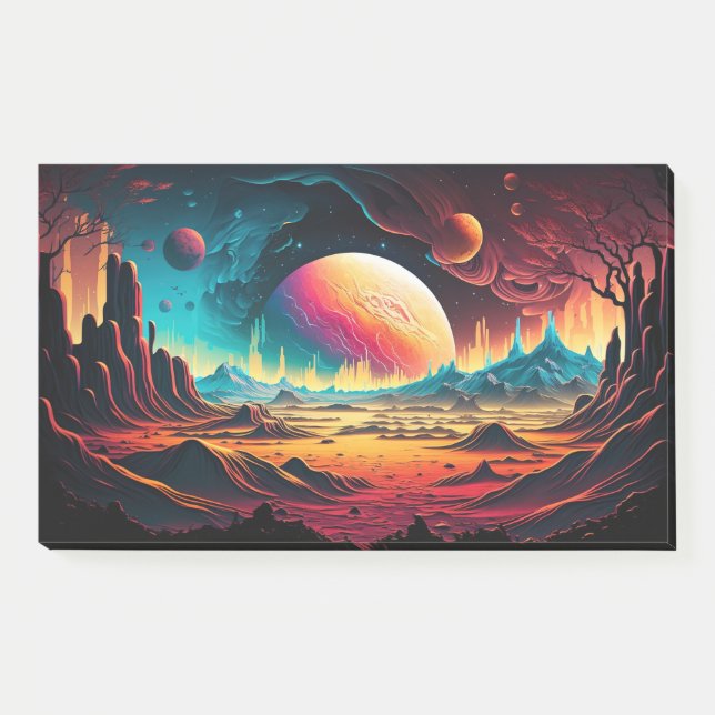 Bloco De Notas aventura do planeta alienígena (Frente)