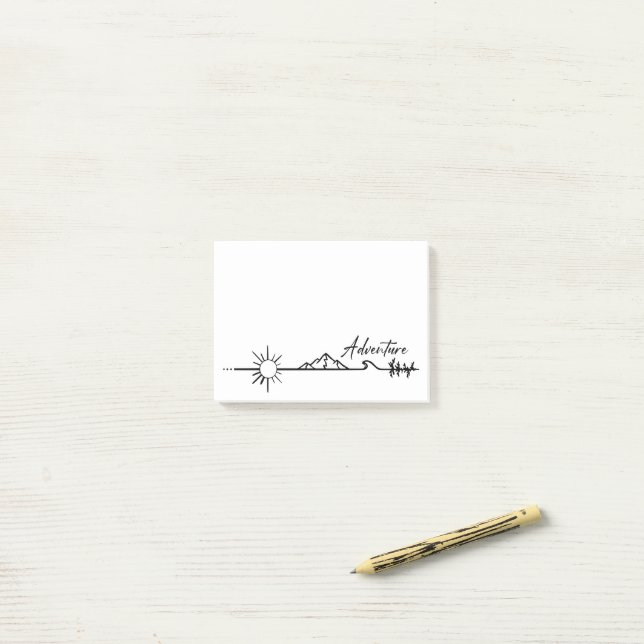 Bloco De Notas Aventura nas montanhas (Na mesa)