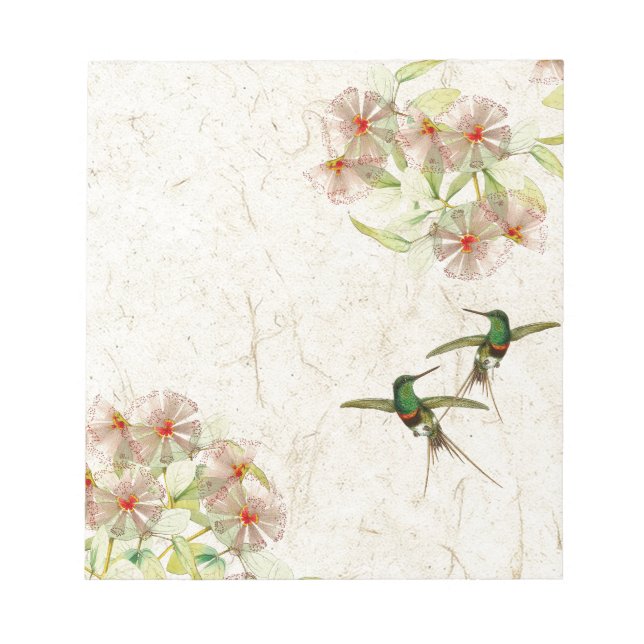 Bloco De Notas Aves de Capoeira Flores Animais Notepad (Frente)
