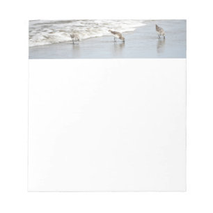 Bloco De Notas Aves de Praia nas Notas do Surf