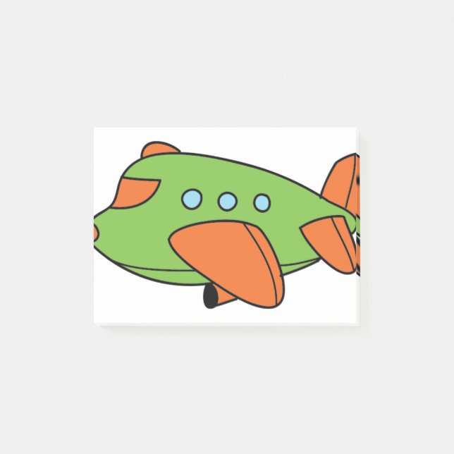 Bloco De Notas Avião verde (Frente)