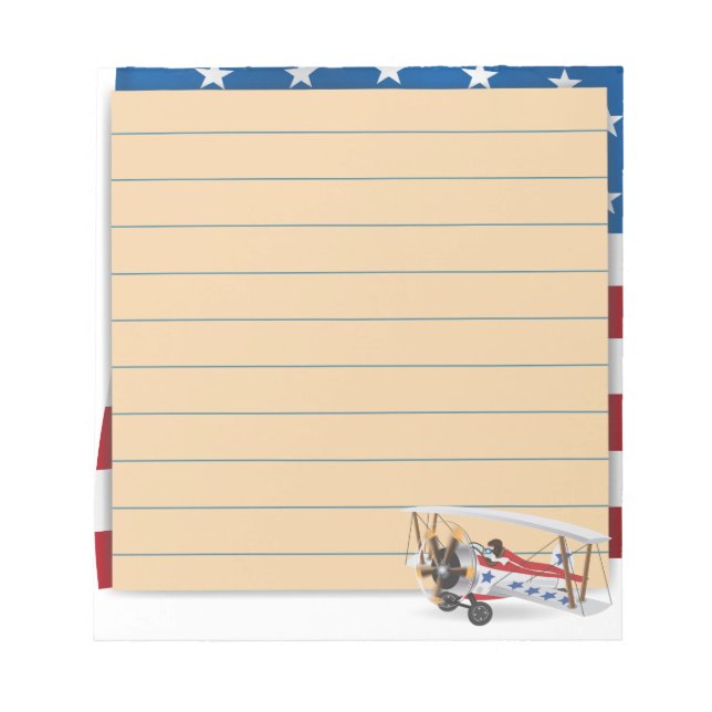 Bloco De Notas aviões EUA (Frente)