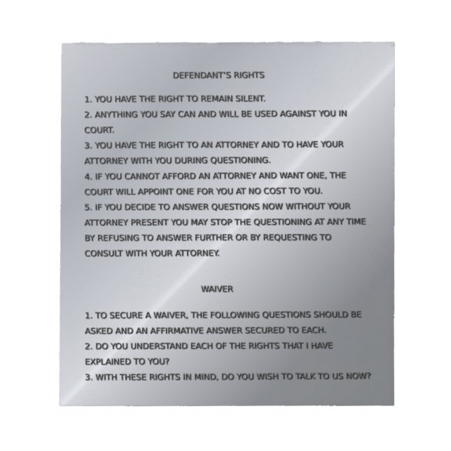 Bloco De Notas Aviso e Dispensa de Linha Azul Fino e Direitos de  (Frente)