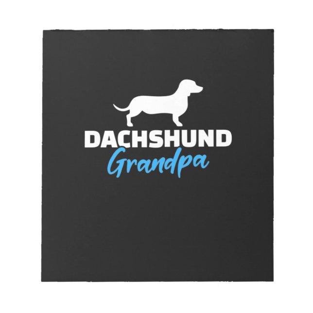 Bloco De Notas Avô Dachshund (Frente)