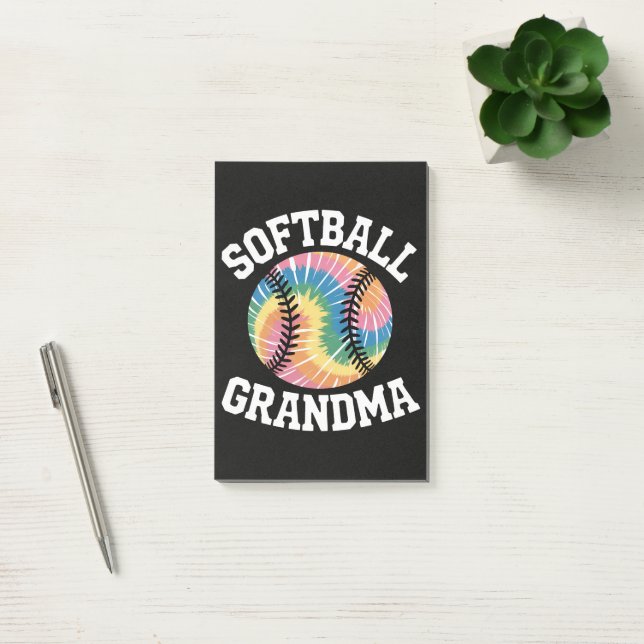 Bloco De Notas Avó de Softbol (Escritótio)