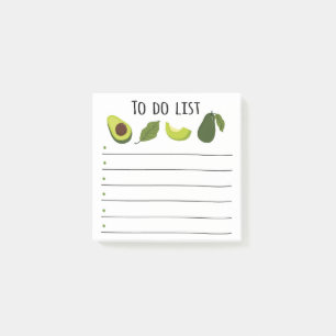 Bloco De Notas Avocado Para Fazer Listar Notas de Posto