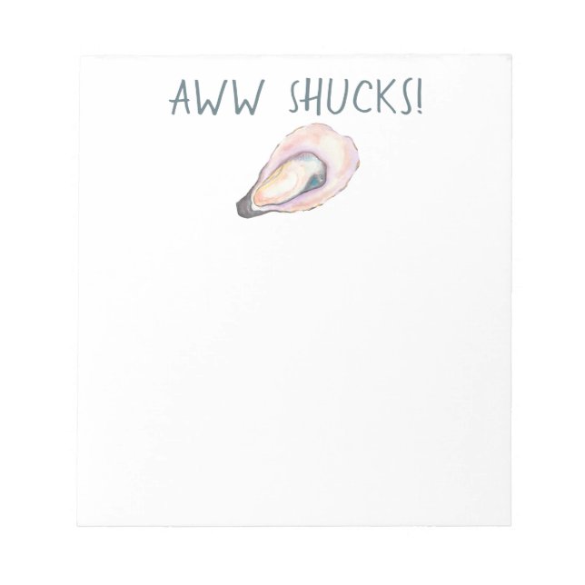Bloco De Notas Aww Shucks Notepad (Frente)