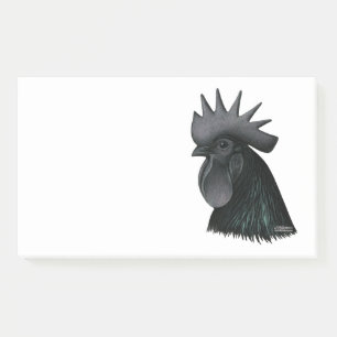 Bloco De Notas Ayam Cemani Rooster Head
