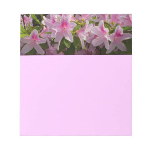 Bloco De Notas Azalea Bush Primavera Floral rosa