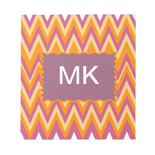 Bloco De Notas Aztec Tribal ZigZag (Frente)