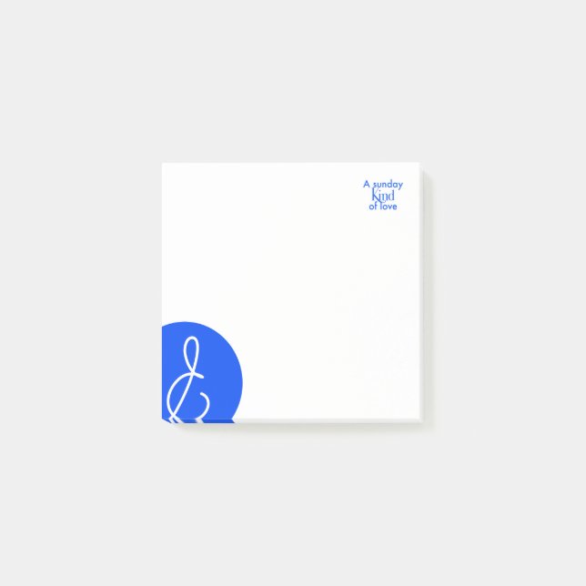 Bloco De Notas & azul (Frente)