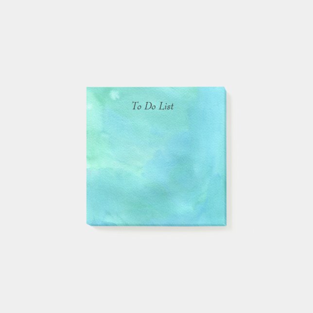 Bloco De Notas Azul Aquarela (Frente)