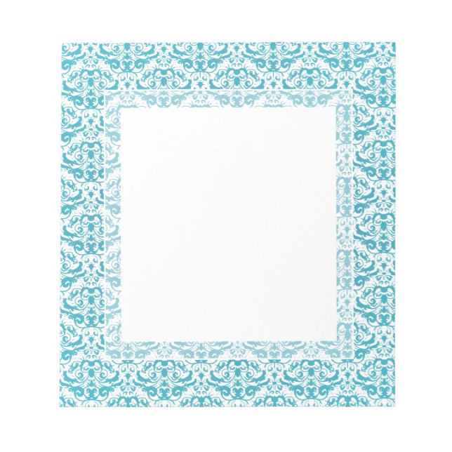 Bloco De Notas Azul-azul-azul-esmalte Elegante (Frente)