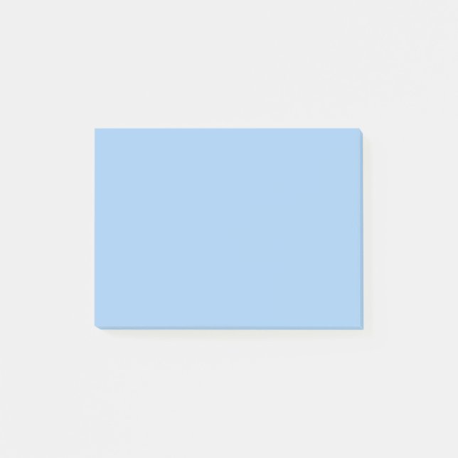 Bloco De Notas Azul Bebê Pastel Cor Sólida (Frente)