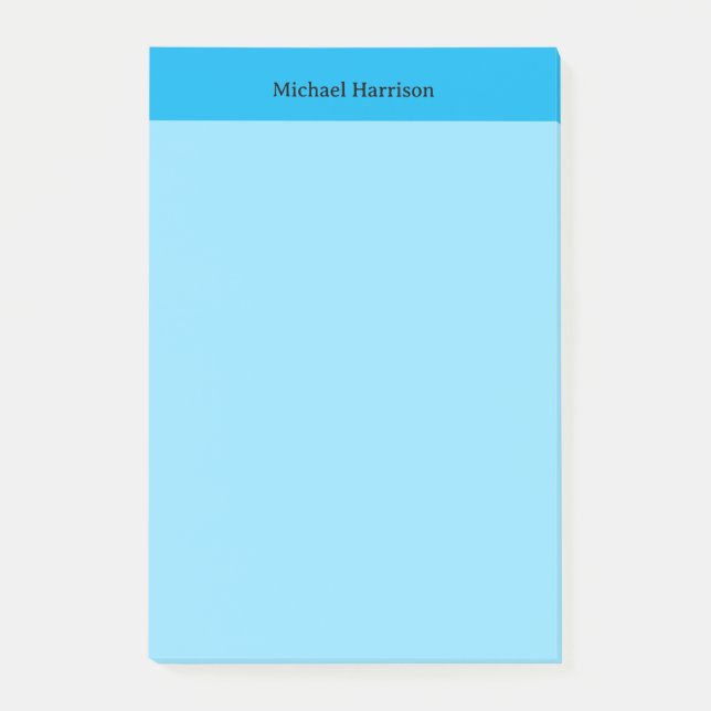 Bloco De Notas Azul Clássico Mínimo Profissional (Frente)