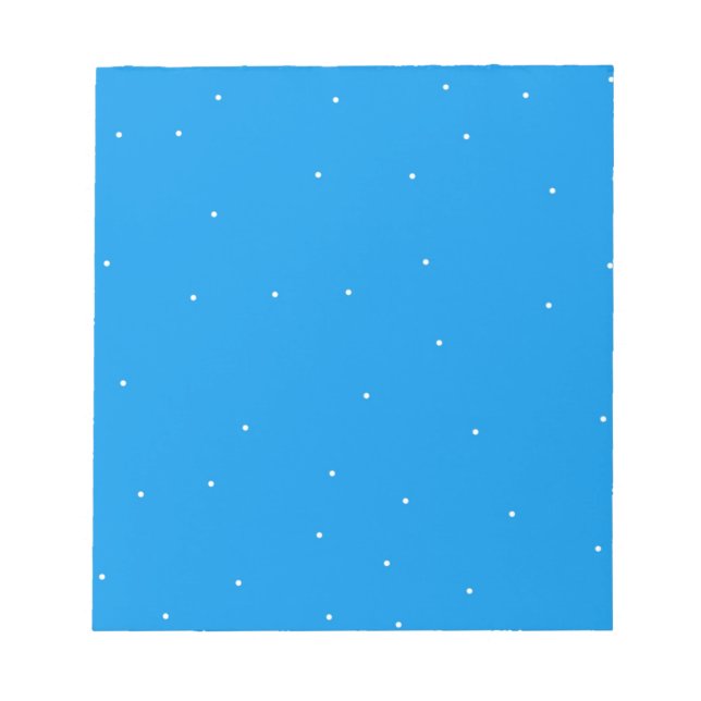 Bloco De Notas Azul com acessórios de pontos brancos para persona (Frente)
