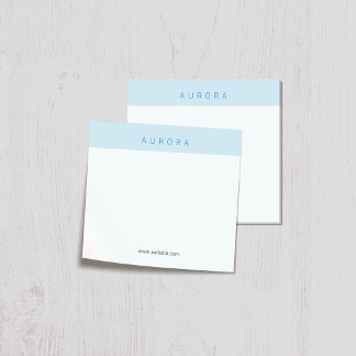 Bloco De Notas Azul de dois tons minimalista