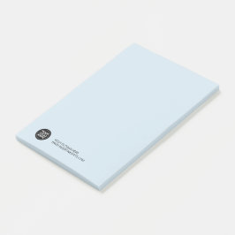 Bloco De Notas Azul do logotipo de Costume Seu Empresa