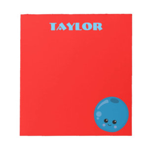 Bloco De Notas Azul e Vermelho