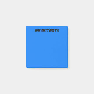 Bloco De Notas Azul importante