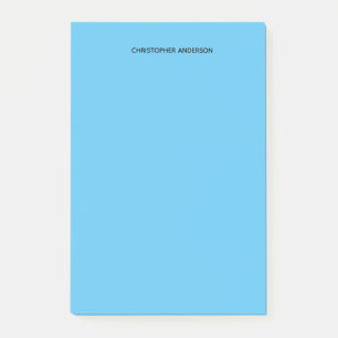 Bloco De Notas Azul personalizado