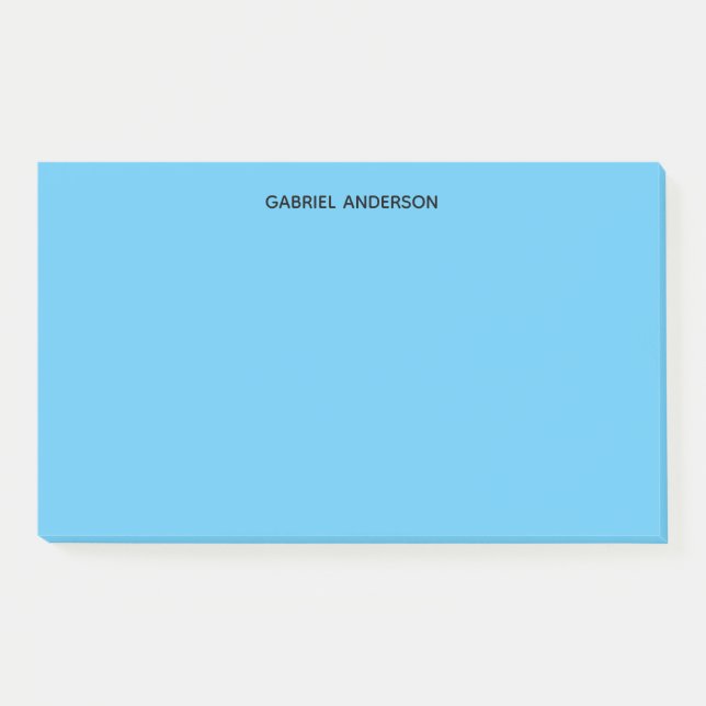 Bloco De Notas Azul personalizado (Frente)