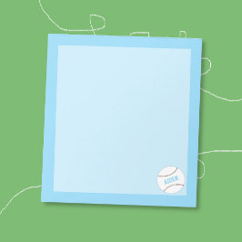 Bloco de Notas Azul Personalizado Infantil de Beis