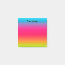 Bloco De Notas Azul, rosa e verde/amarelo personalizado