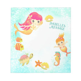 Bloco De Notas Azul Sereia