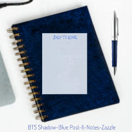 Bloco De Notas Azul-sombra BTS
